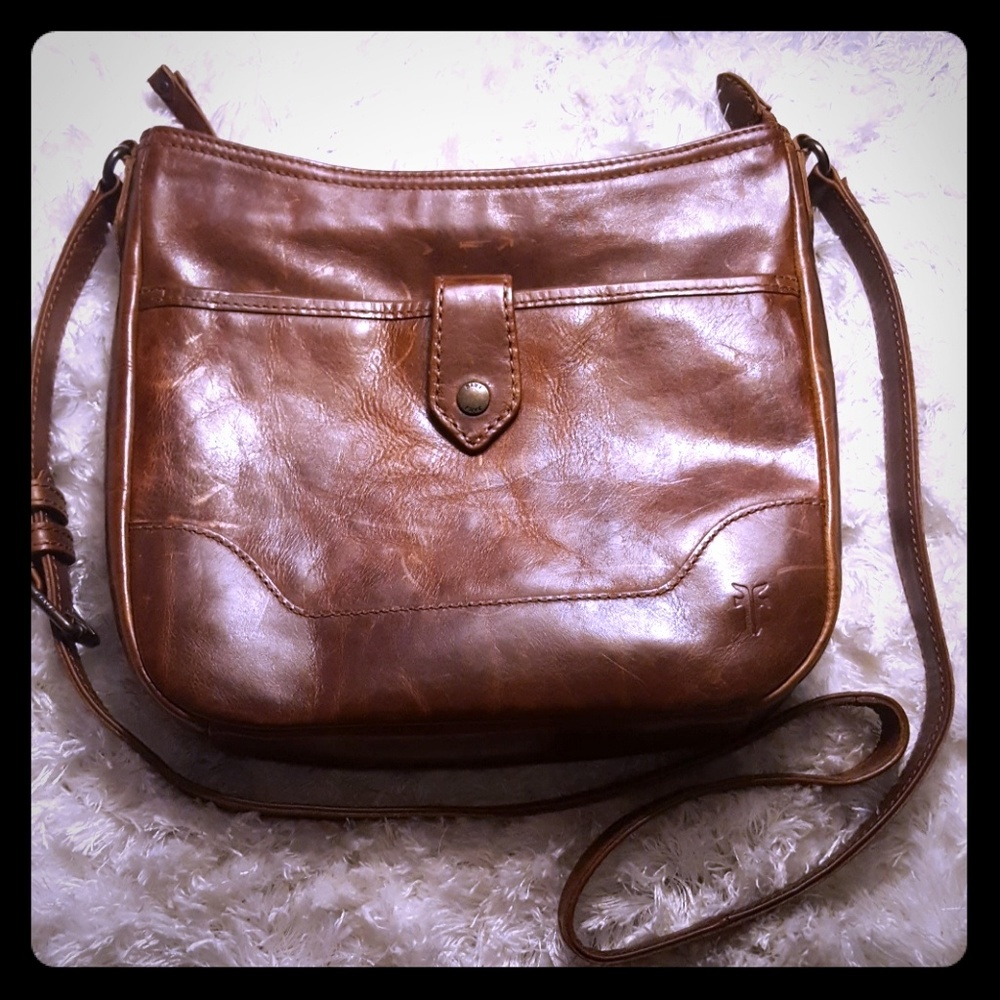 Frye Brown Leather Crossbody Bag